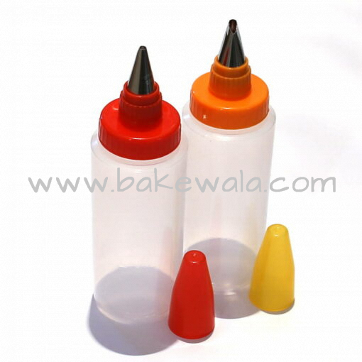 Squeeze Bottles & Nozzles - Set of 2