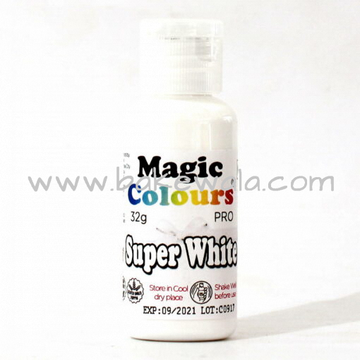 Icing or Gel Color - Magic Colours Pro Gel - Super White - 32g