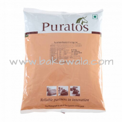 Puratos - Tegral Satin Pistachio Velvet Egg Free Cake Mix - 2.5kg