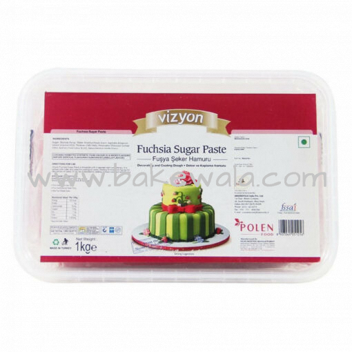 Vizyon - Fuchsia Sugar Paste or Fondant - 1 kg