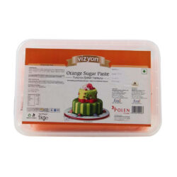 Vizyon- Orange Sugar Paste or Fondant - 1 Kg