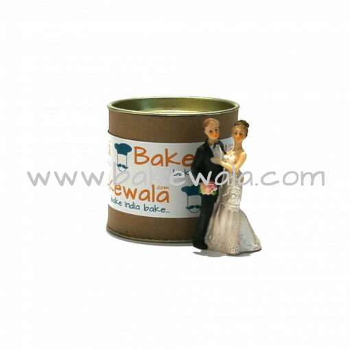 Wedding Cake Topper - Bride and Groom - 3.25 inch