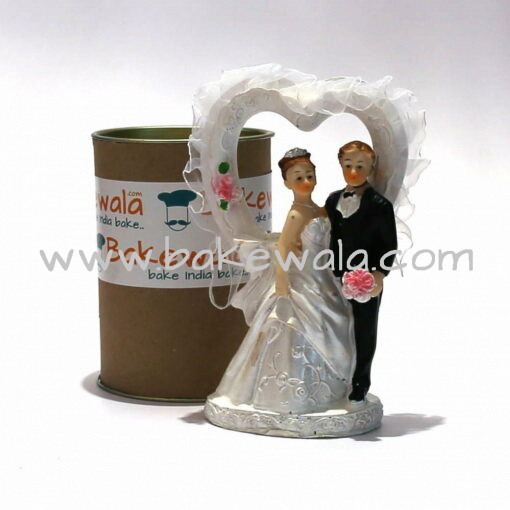 Wedding Cake Topper - Bride and Groom - 6 inch