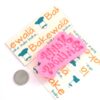 Happy Birthday Text - Fondant or Gumpaste Mould - Type 2