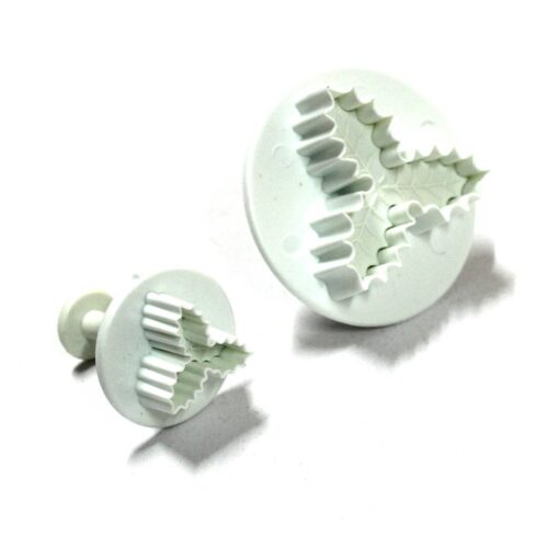 Plunger Cutter - Holly Leaf - Set of 2