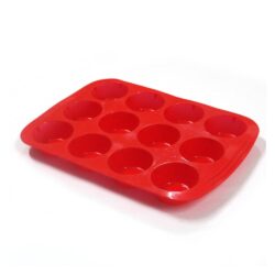 Silicone Cupcake Mould Tray - 12 cups