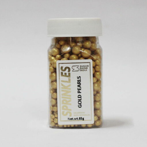 Sugar Shine - Sprinkles - Gold Pearls - 65g