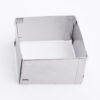 Adjustable Stainless Steel Square Cake Mold - Upto 16cm