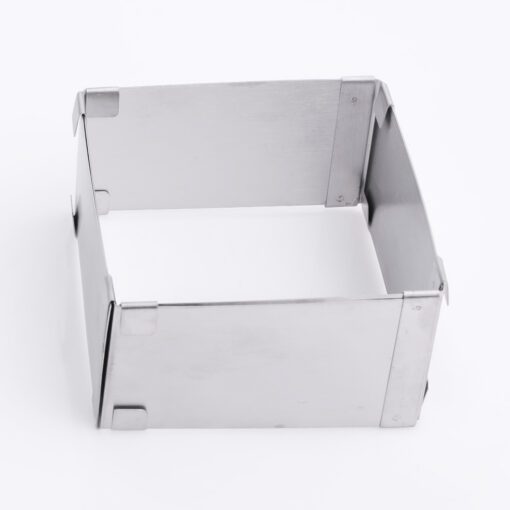 Adjustable Stainless Steel Square Cake Mold - Upto 16cm