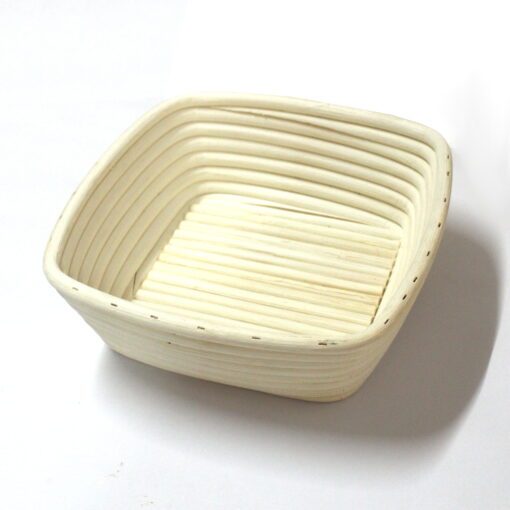 Bread Proofing Basket - Square Banneton Rattan - 9.5 Inches