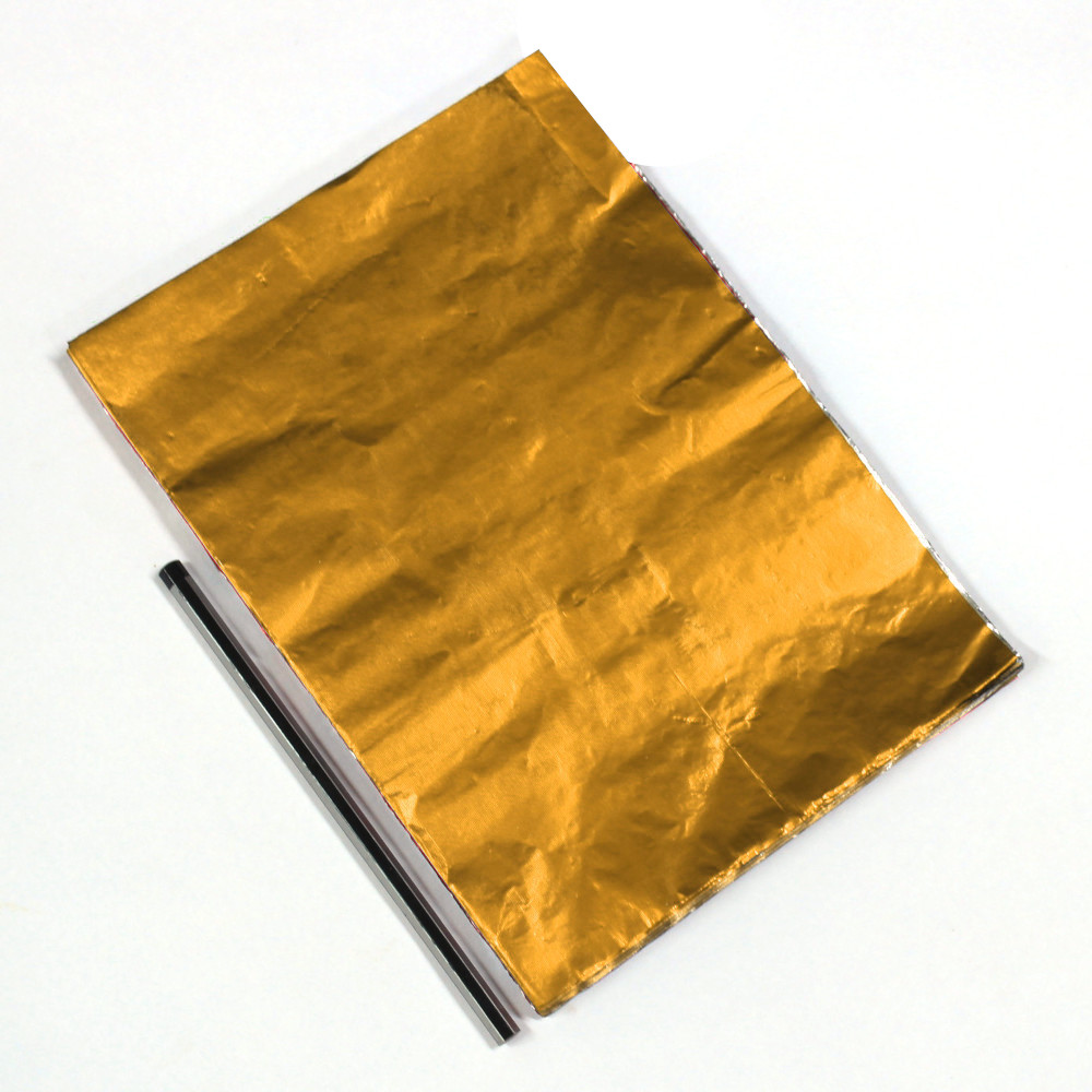 Buy Chocolate Foil Wrapper - Large Size - Embossed Pattern Gold