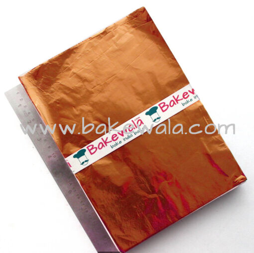 Chocolate Foil Wrapper - Large Size - Plain - Orange - 200 pcs