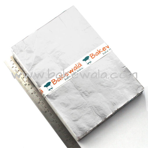 Chocolate Foil Wrapper - Large Size - Plain - Silver - 200 pcs